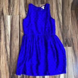 Nordstrom Ruby & Bloom Cobalt Blue Polka Dot Dress